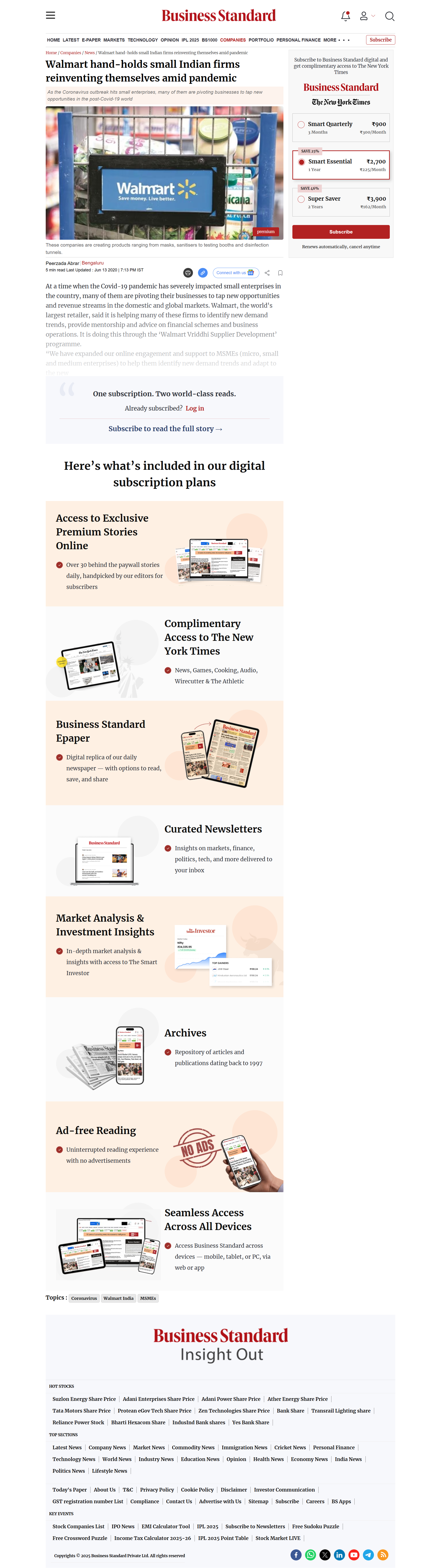 business-standard-walmart-small-firms